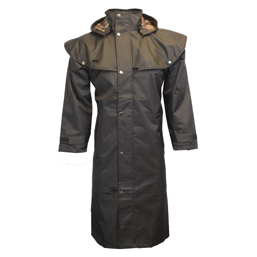 Walker & Hawkes Men's Black Midland Cape Coat