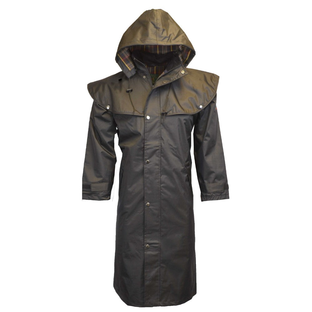 Walker & Hawkes Men's Black Midland Cape Coat