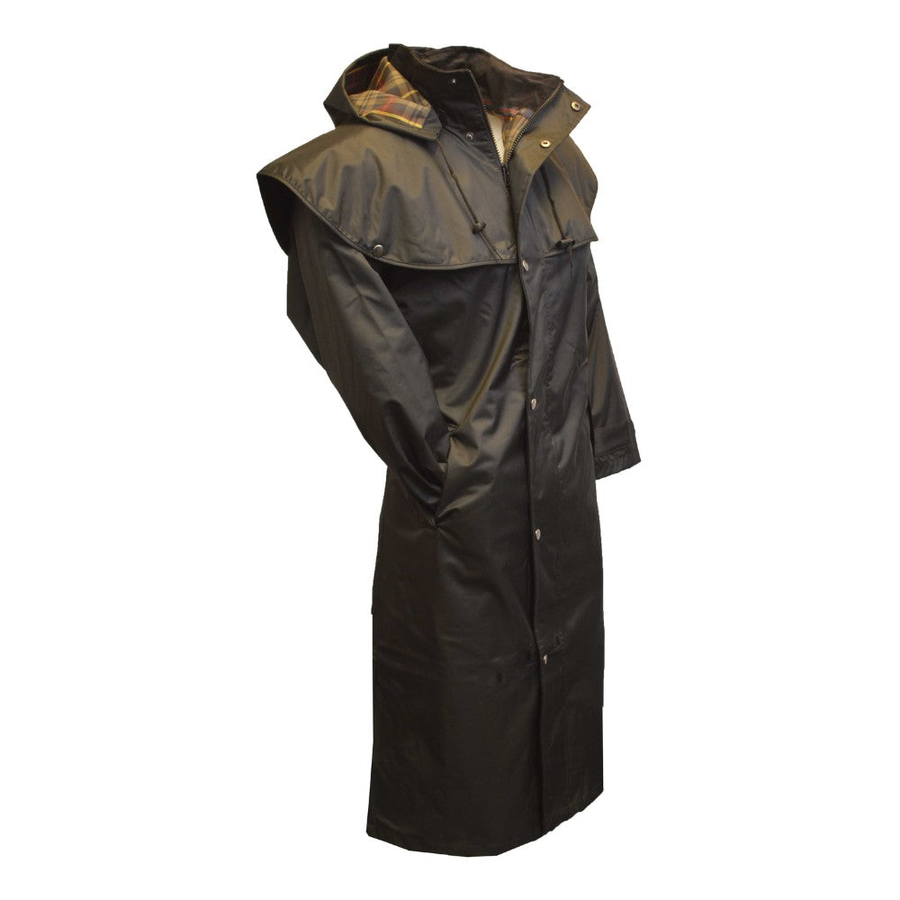 Walker & Hawkes Men's Black Midland Cape Coat