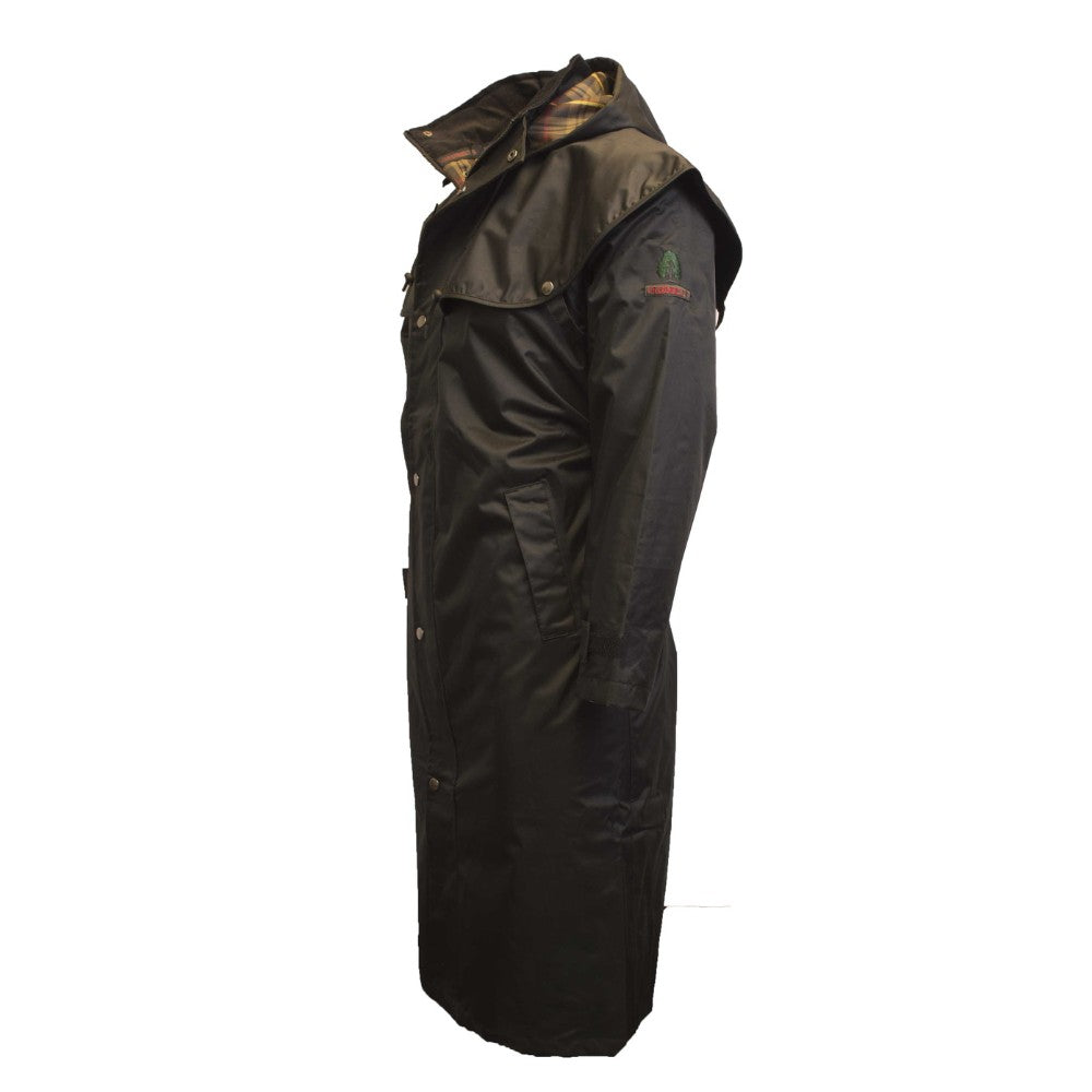 Walker & Hawkes Men's Black Midland Cape Coat