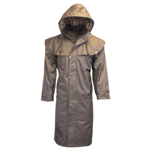 Walker & Hawkes Men's Brown Midland Cape Coat