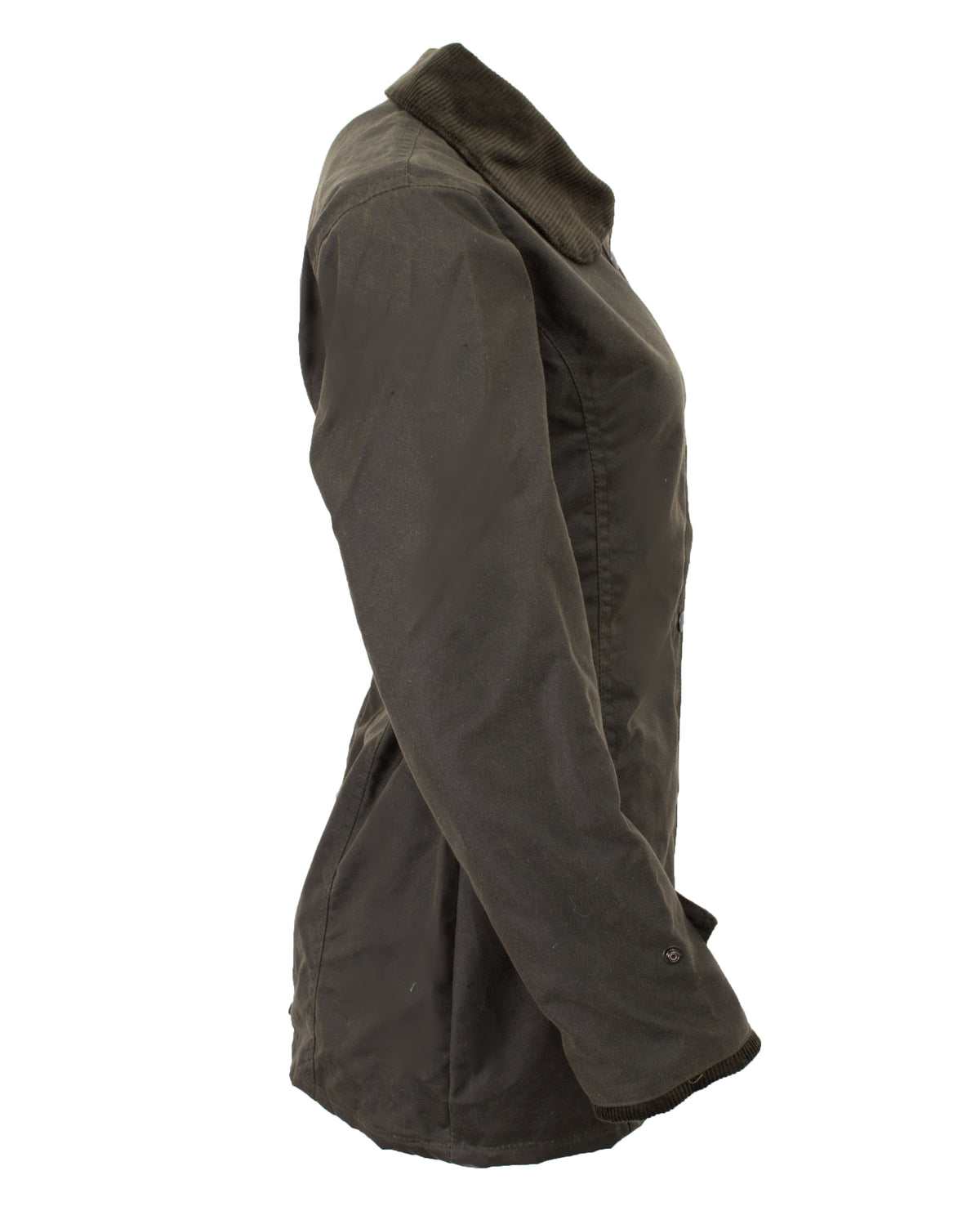Walker & Hawkes Ladies Olive Wax Victoria Antique Jacket