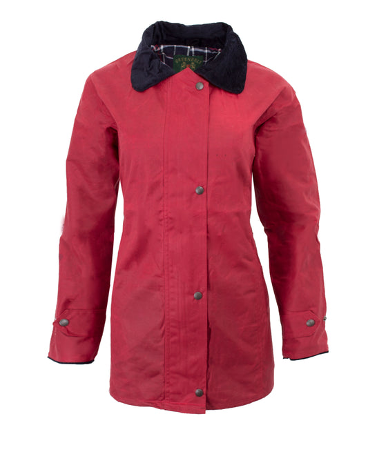 Walker & Hawkes Ladies Red Wax Victoria Antique Jacket
