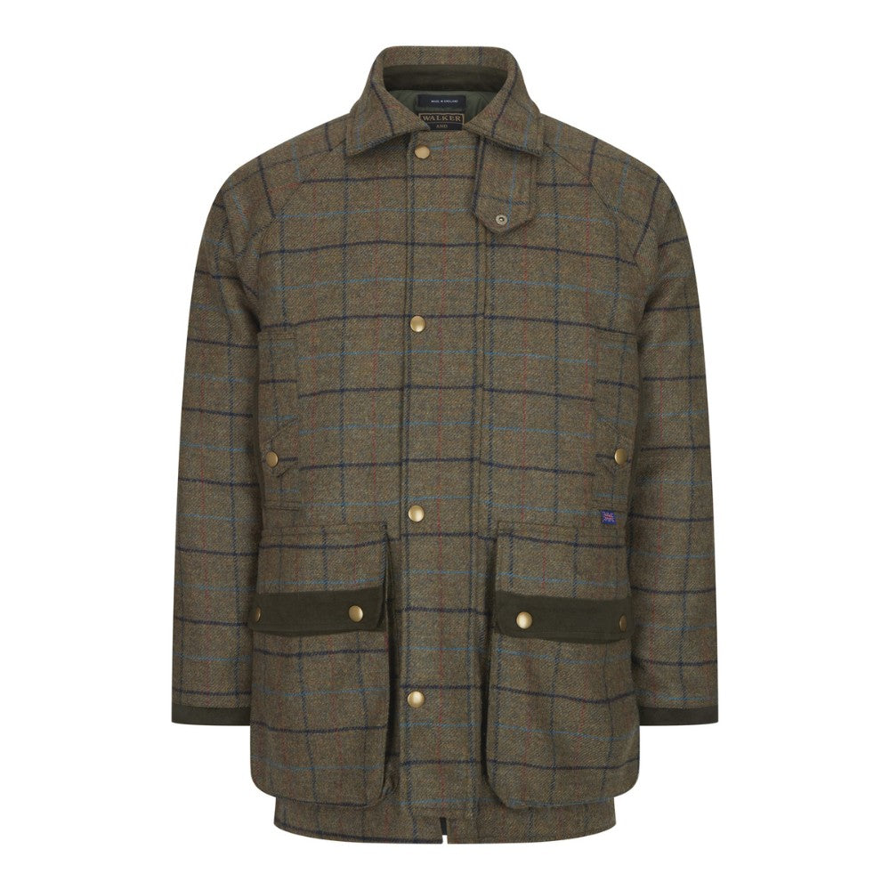 Walker & Hawkes Ryton Abraham Moon Green Overcheck Tweed Jacket