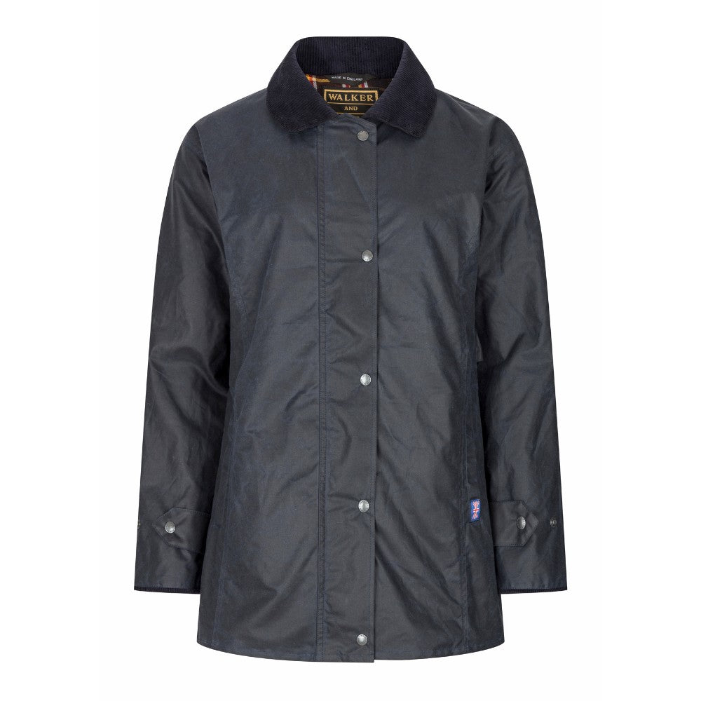 Walker & Hawkes Ladies Navy Victoria Wax Antique Jacket