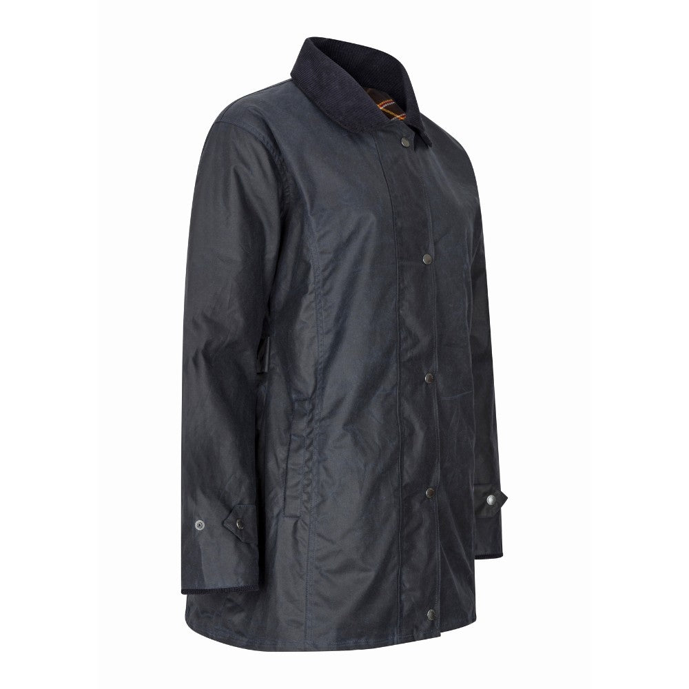 Walker & Hawkes Ladies Navy Victoria Wax Antique Jacket