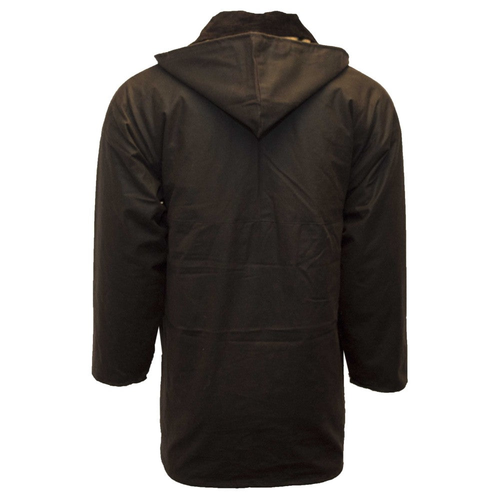 Walker & Hawkes Men's Brown Padded Blackstone Wax Jacket