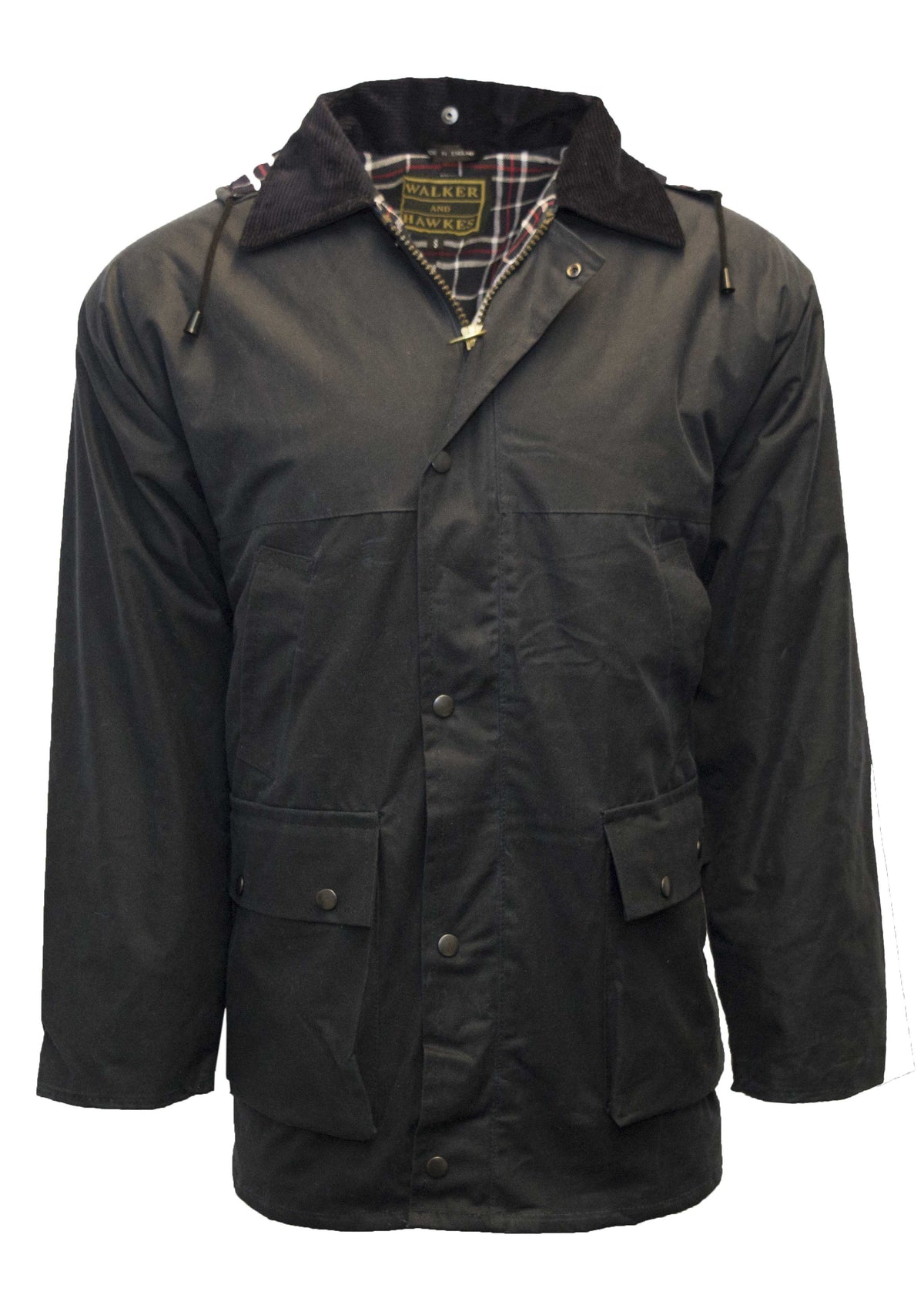 Walker & Hawkes Mens Navy Wax Benson Jacket