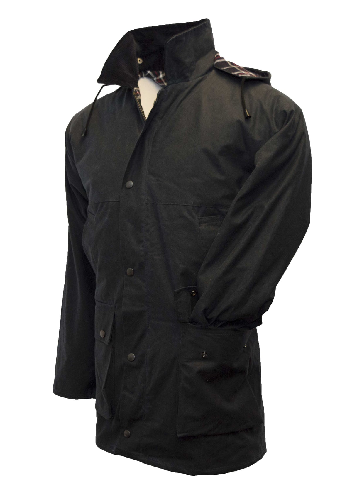 Walker & Hawkes Mens Navy Wax Benson Jacket