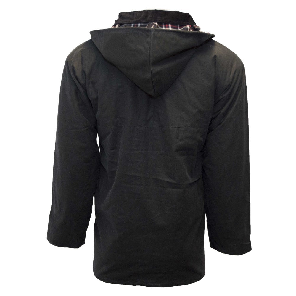 Walker & Hawkes Men's Navy Padded Blackstone Wax Jacket