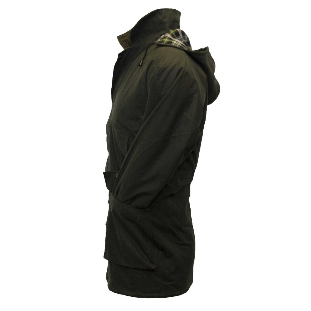 Walker & Hawkes Men's  Padded Olive Blackstone Wax Jacket