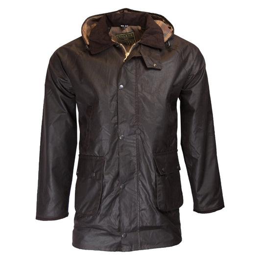 Walker & Hawkes Men's Brown Cupra Wax Poacher Jacket