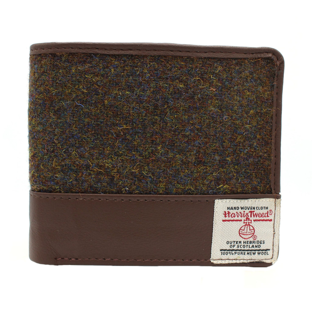 Harris Tweed Wallet in Brown Barleycorn