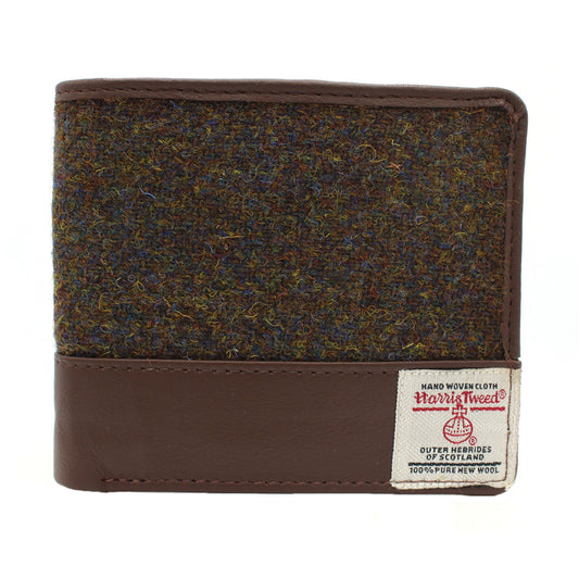 Harris Tweed Wallet in Brown Barleycorn