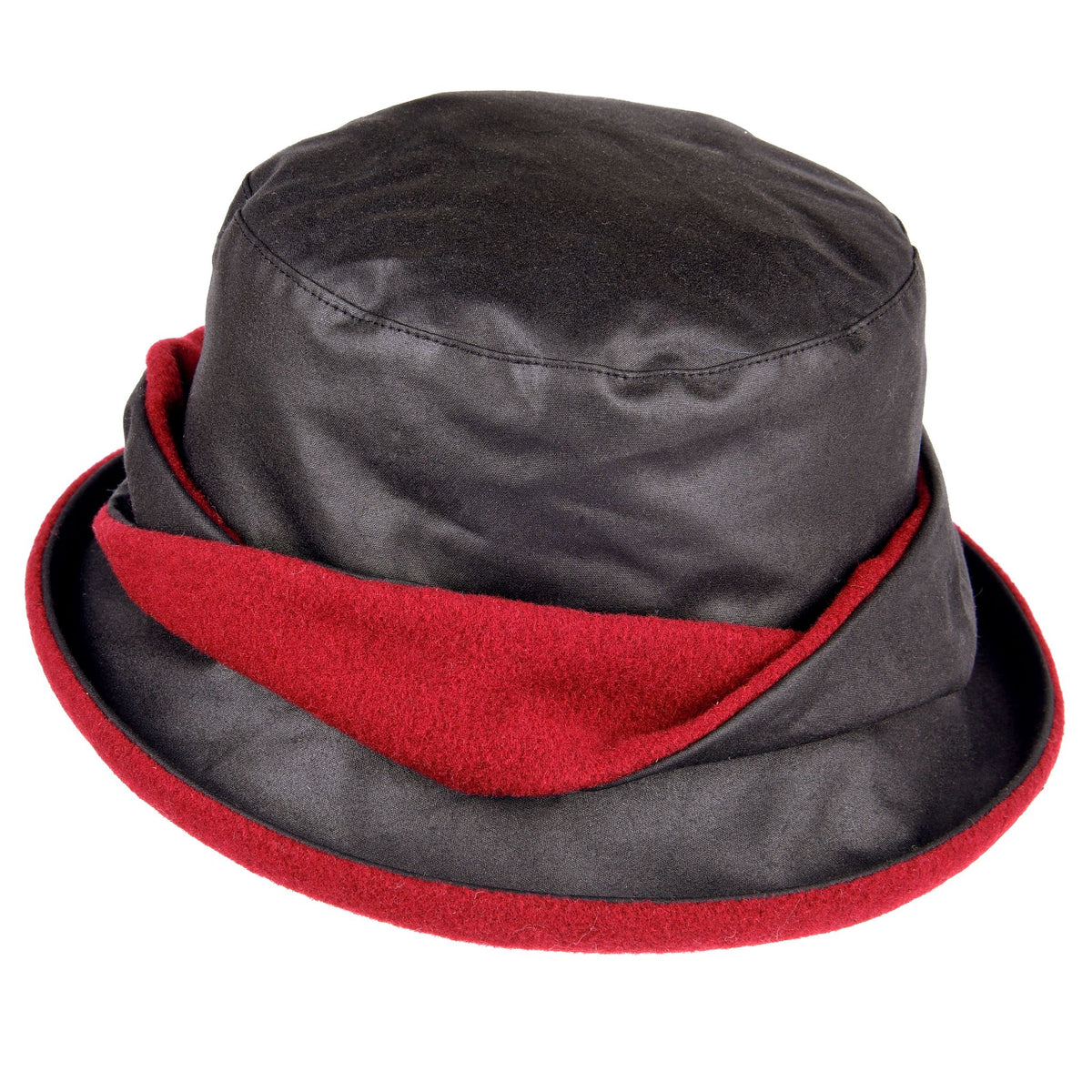 Black Wax Ladies Twist Hat