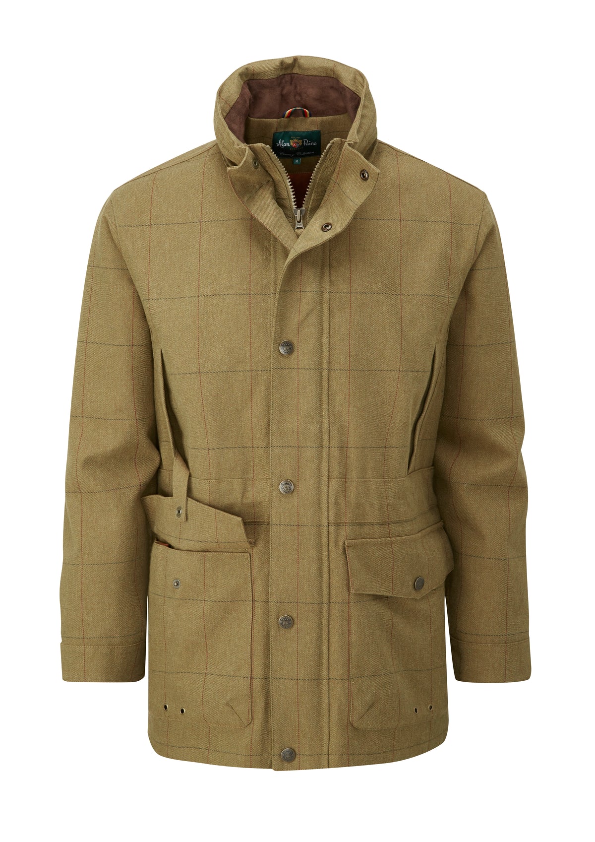 Alan Paine Axford Lightweight Waterproof Tweed Field Coat in Glen