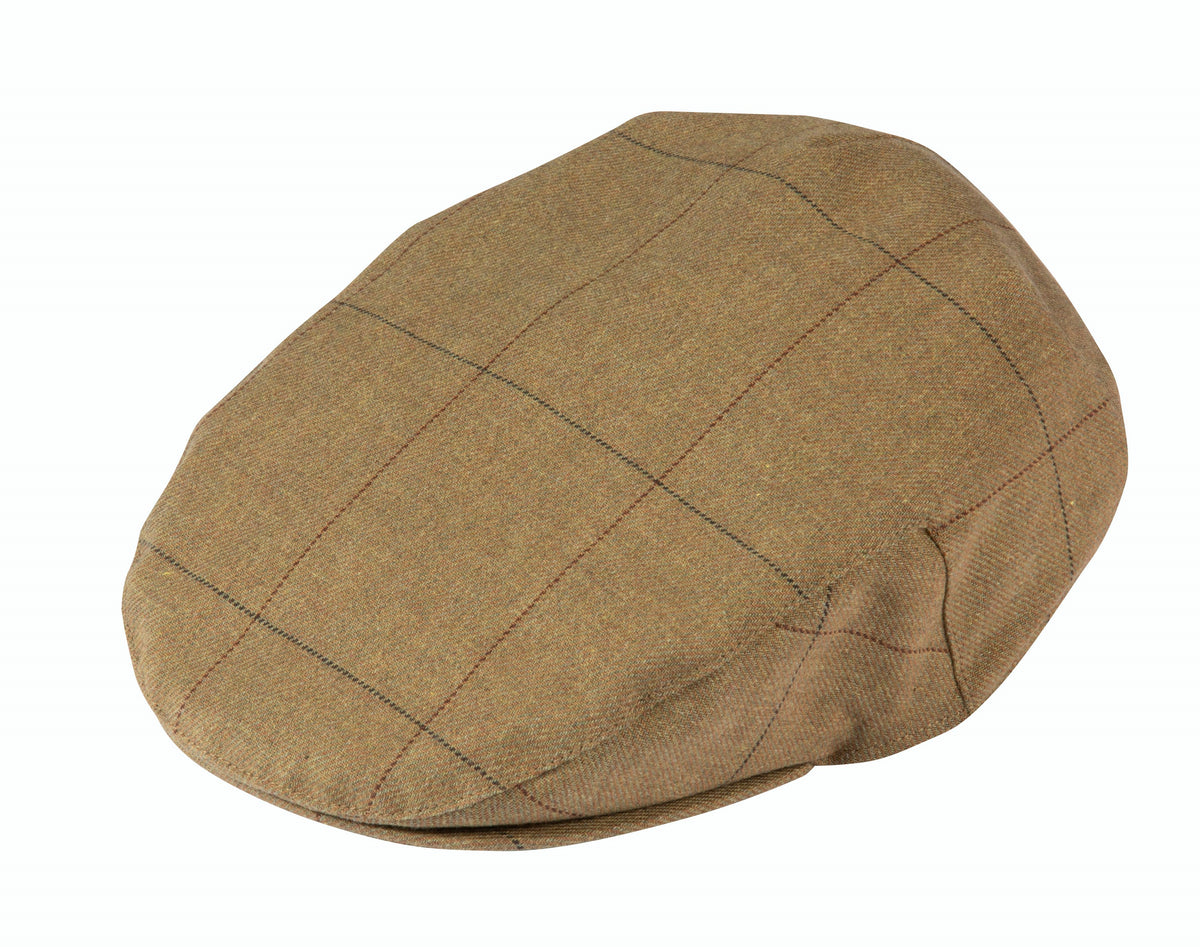 Alan Paine Axford Waterproof Lightweight Flat Cap in Glen