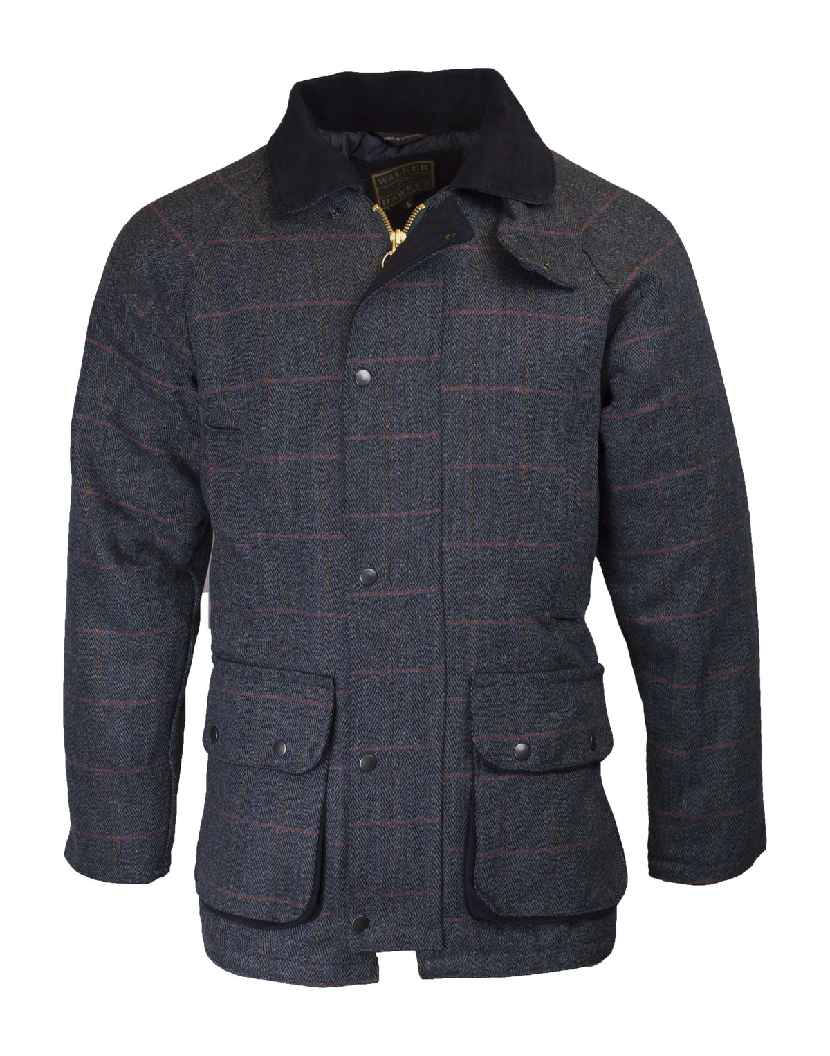 Walker & Hawkes Men's Derby Tweed Barlaston Jacket in Blue