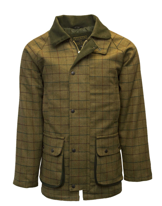 Walker & Hawkes Men's Derby Tweed Barlaston Jacket in Beige
