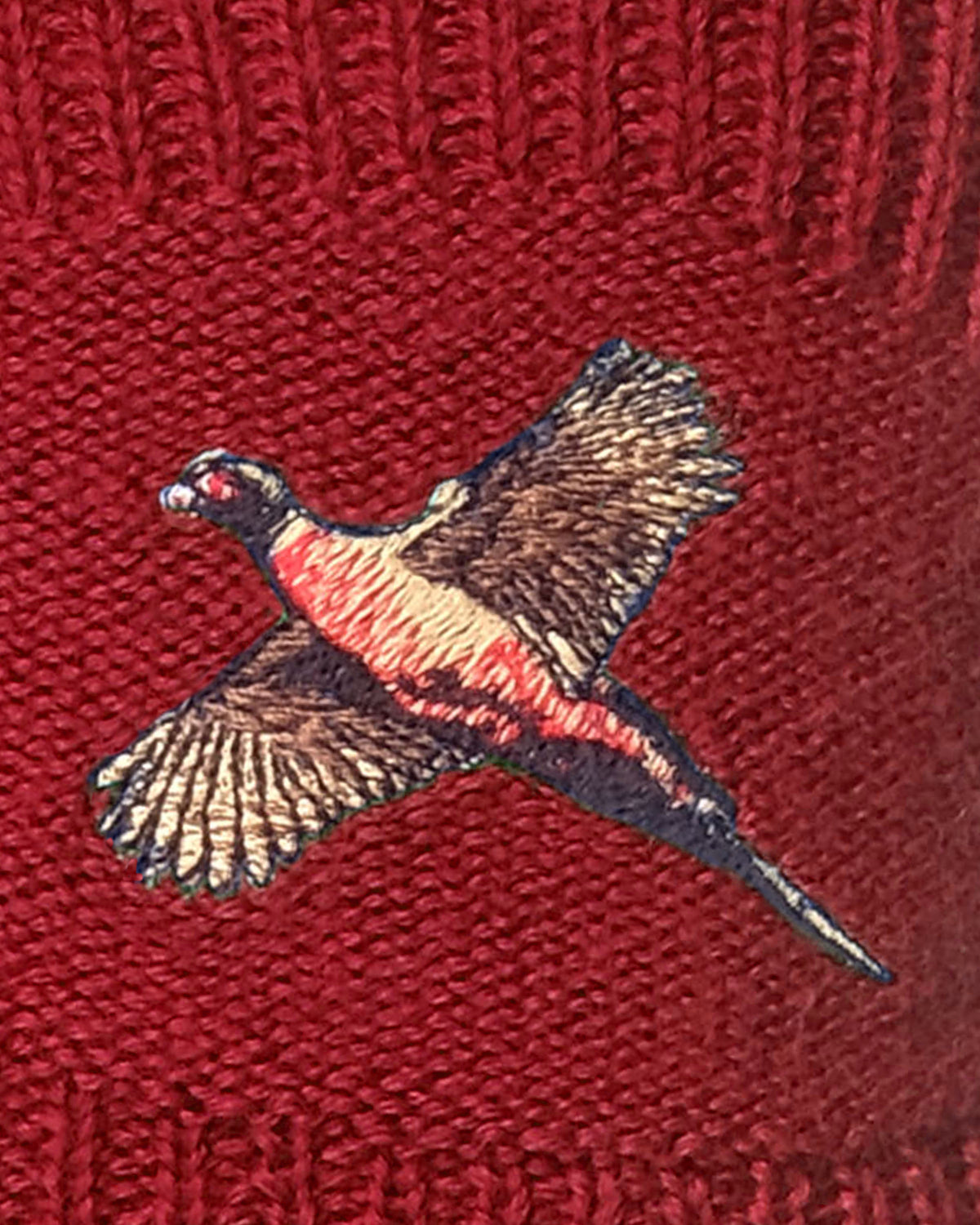 House of Cheviot Green & Red Lomond Pheasant Country Socks