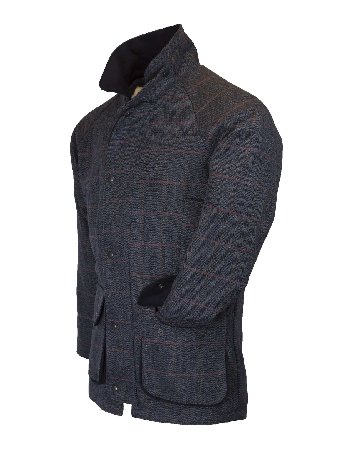 Walker & Hawkes Men's Derby Tweed Barlaston Jacket in Blue