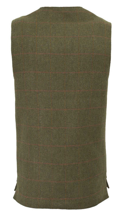 Walker & Hawkes Shooting Winston Waistcoat in Dark Sage