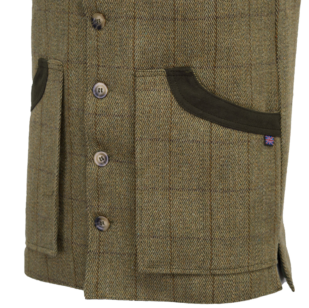 Walker & Hawkes Shooting Winston Waistcoat in Light Sage