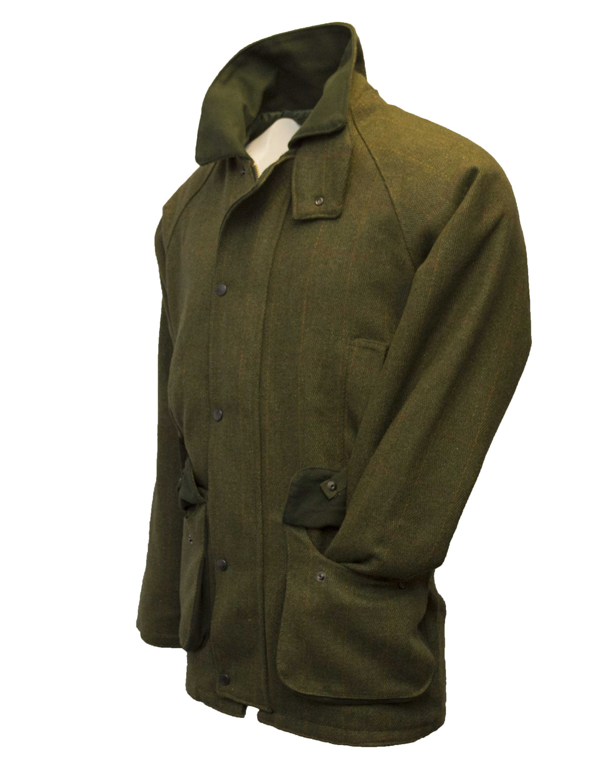 Walker & Hawkes Men's Derby Tweed Barlaston Jacket in Dark Sage