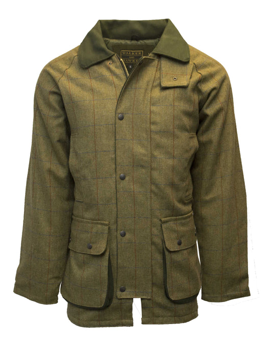 Walker & Hawkes Men's Derby Tweed Barlaston Jacket in Forest Green