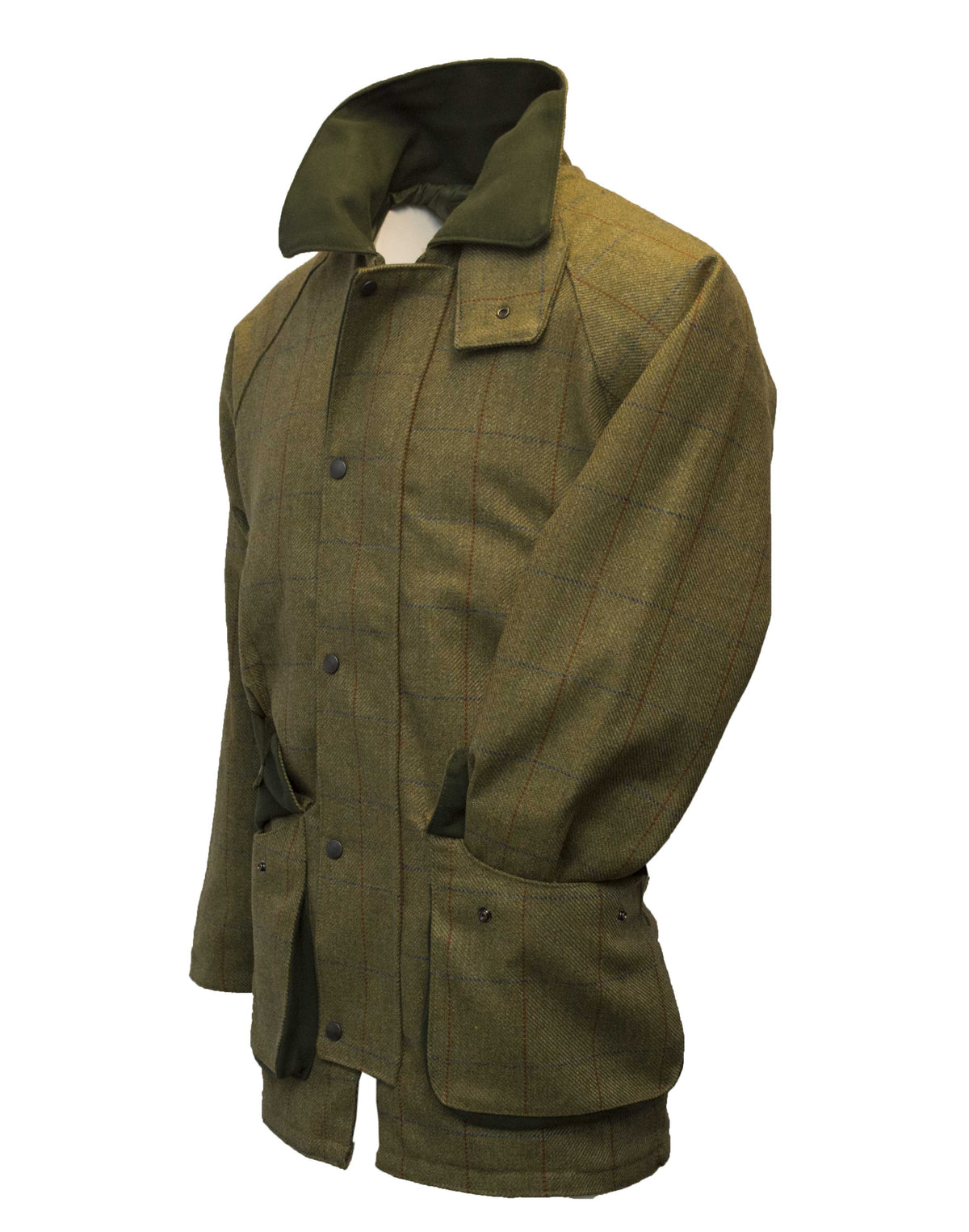 Walker & Hawkes Men's Derby Tweed Barlaston Jacket in Forest Green