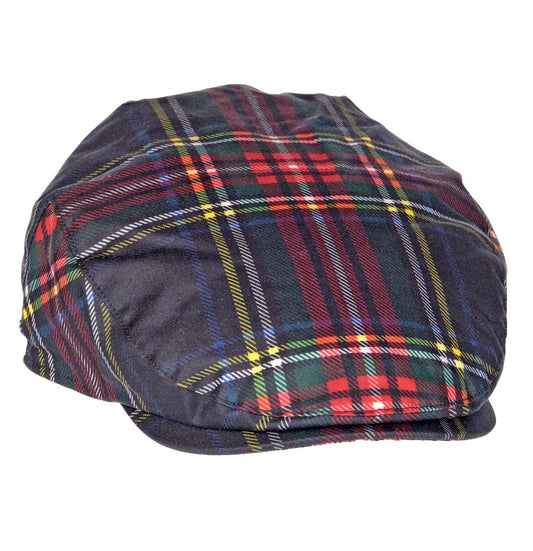The 'Highland' Black Stewart Tartan Waxed Cap